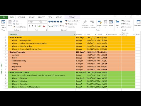 microsoft project sample project plan