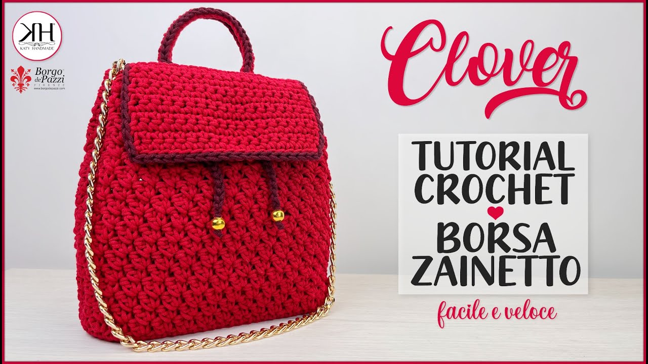 Урок по вязанию рюкзака крючком — «Клевер» — Suzette Stitch #crochet ❤️️