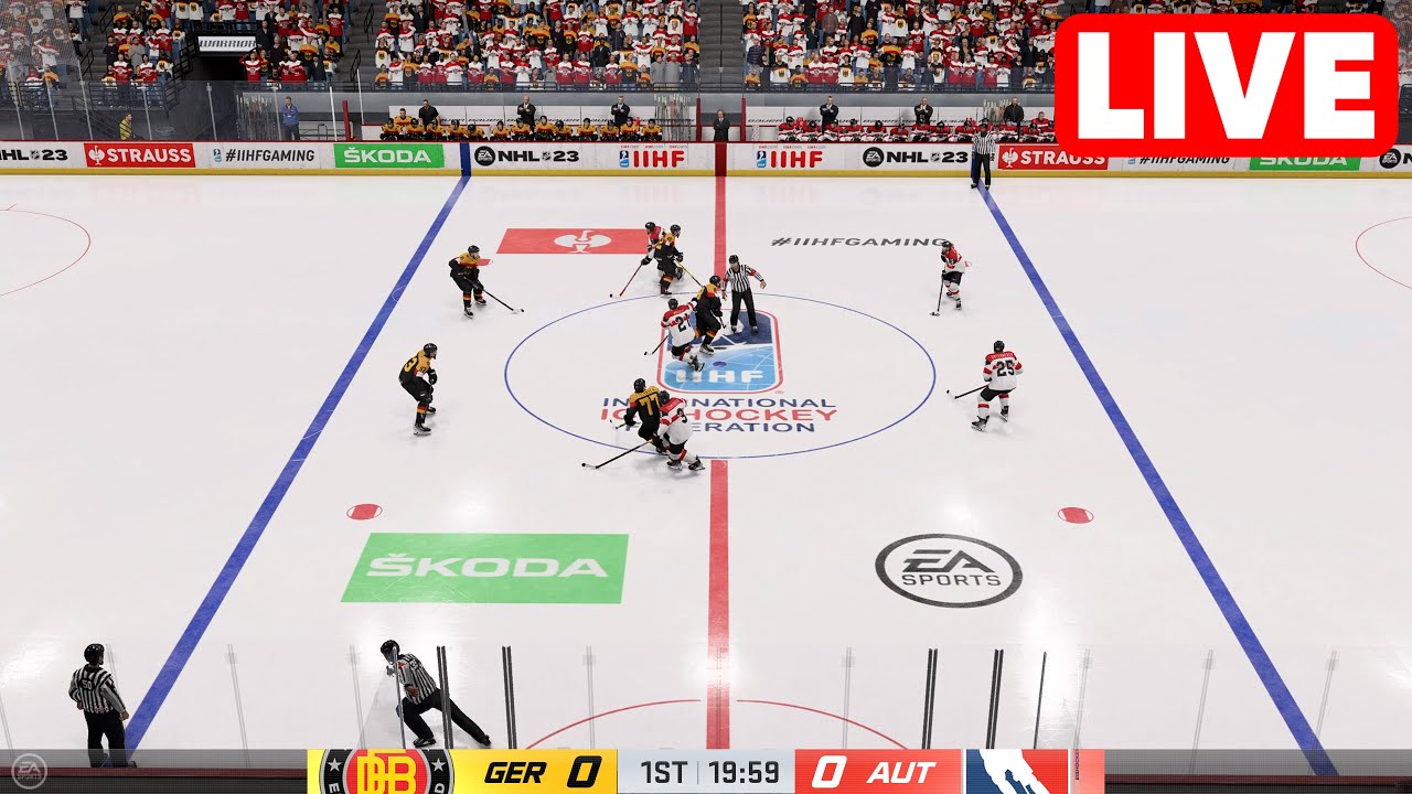 ICE HOCKEY LIVE🔴 Austria vs Germany 2023 IIHF World Championship - 19th May 2023 Full Match NHL 23