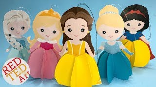 Paper Belle Ornament - DIY Princess Decorations with Printable