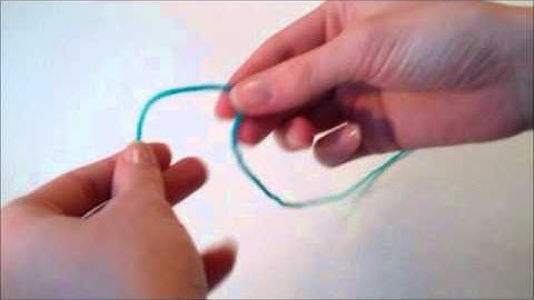 How to Tie a Slip Knot for Long Tail Cast on: Learn to Knit