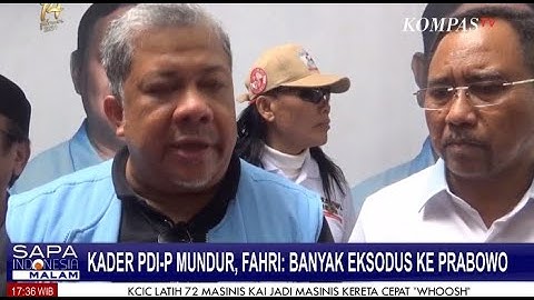 Kader PDI-P Mundur, Fahri Hamzah : Banyak Eksodus Ke Prabowo