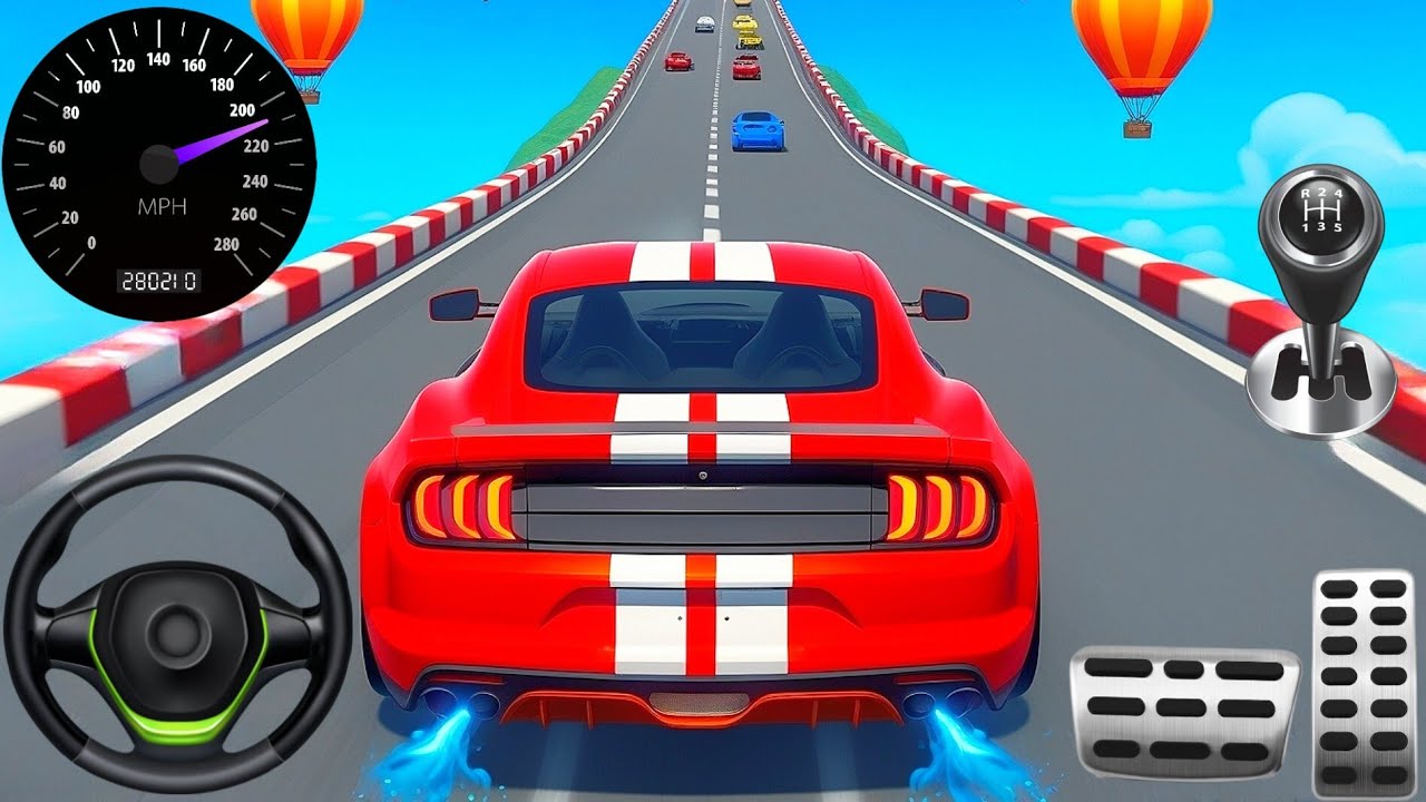 Insane Mega Ramp Car Racing 3D - Extreme Car Stunts - Android Gameplay 2026