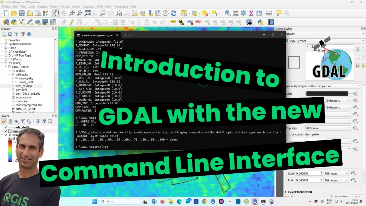 Introduction to the Geospatial Abstraction Library (GDAL) with the new CLI