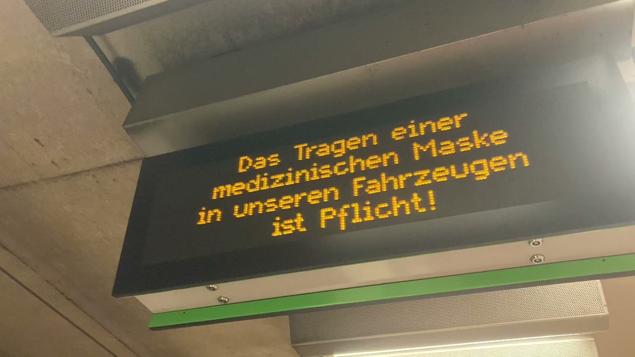 Corona Ansage GVH Hannover U-Bahnhof Agiedientorplatz