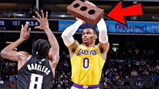 Russell Westbrook worst bricks, airballs and turnovers of the 2021-2022 season