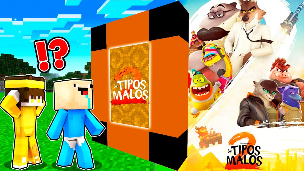 ¡Encontramos un PORTAL al MUNDO de LOS TIPOS MALOS 2 en Minecraft!
