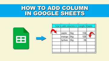 how to add columns in Google Sheets