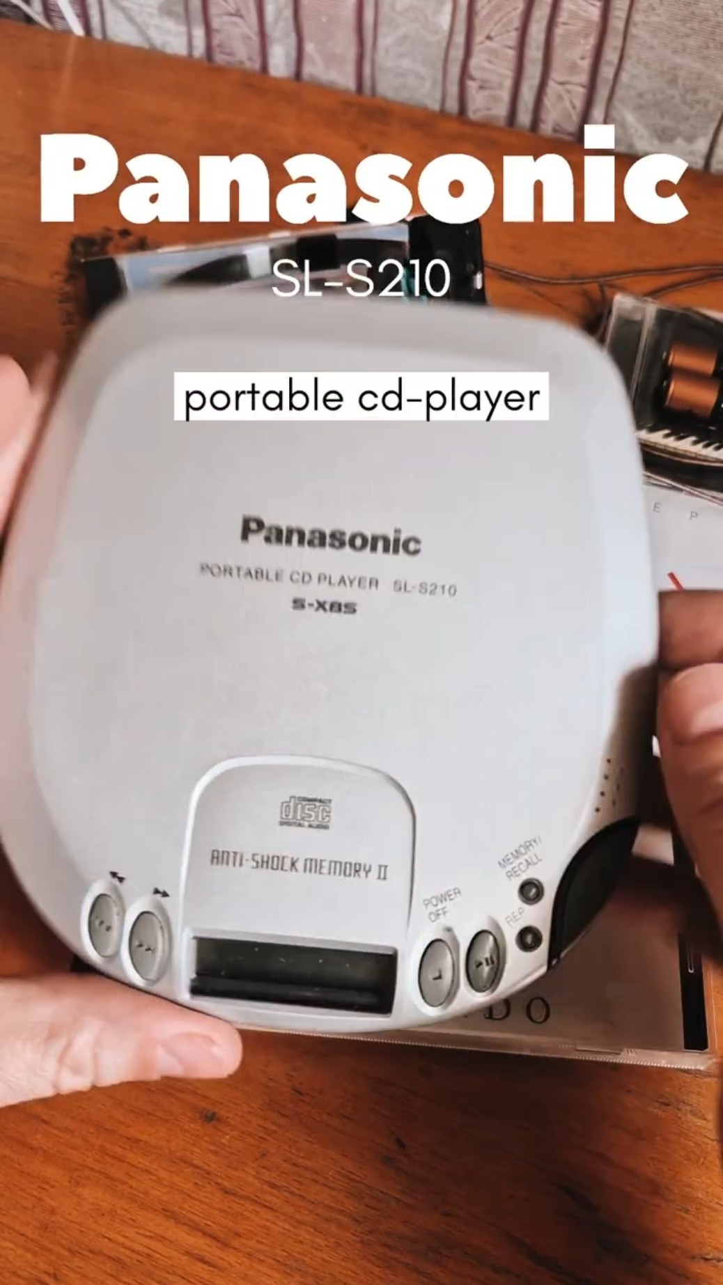 Panasonic SL-S210 portable CD player #retro #panasonic #90s #00s
