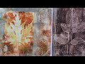 Leaf collage printsgelli platetutorialsoul of an artist dig 35