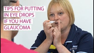 How to put in eye drops - tips for those with Glaucoma