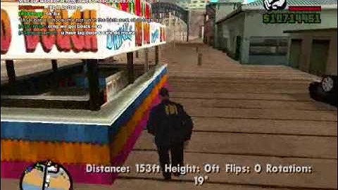 Awesome stunges with sa mp 3 beta  car srfing down //pj