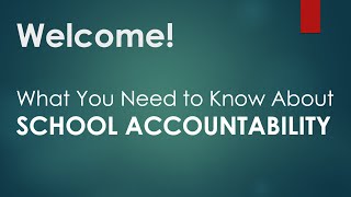NEISD Community Meeting  on School Accountability Net Worth