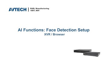 Standard Series: How to setup AI face detection (NVR / XVR / Browser)