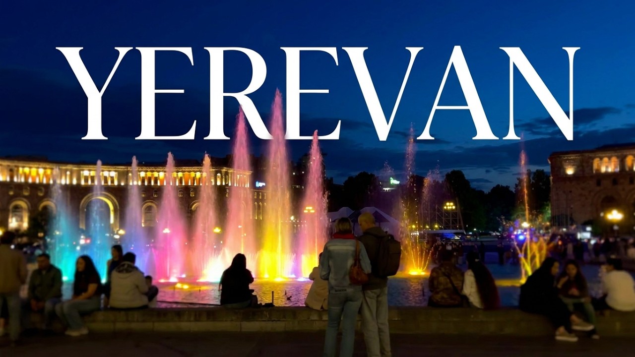 Erevan Spring Yerevan Spring Magic Evening 🇦🇲 | Cascade & Café Vibes in 4K HDR - YouTube