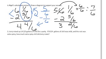 Module 3C12 Subtract Fractions greater than or equal to 1