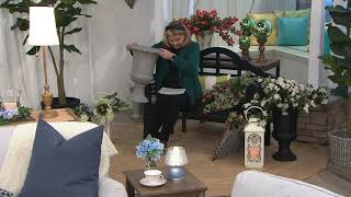 Indoor/Outdoor Decorative Footed Urn by Valerie on QVC