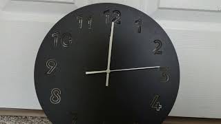 unboxing Ikea TUNNIS black wall clock