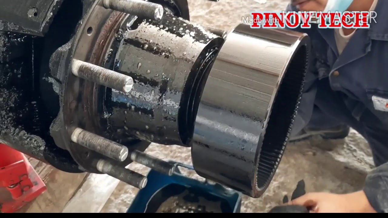 Mercedes-benz actros hub oil seal leak