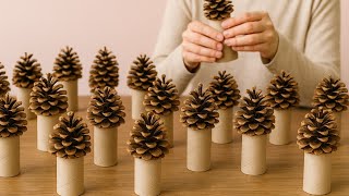 GENIUS! 😍 2 DIY Ideas with Toilet Paper Rolls and Pine Cones!
