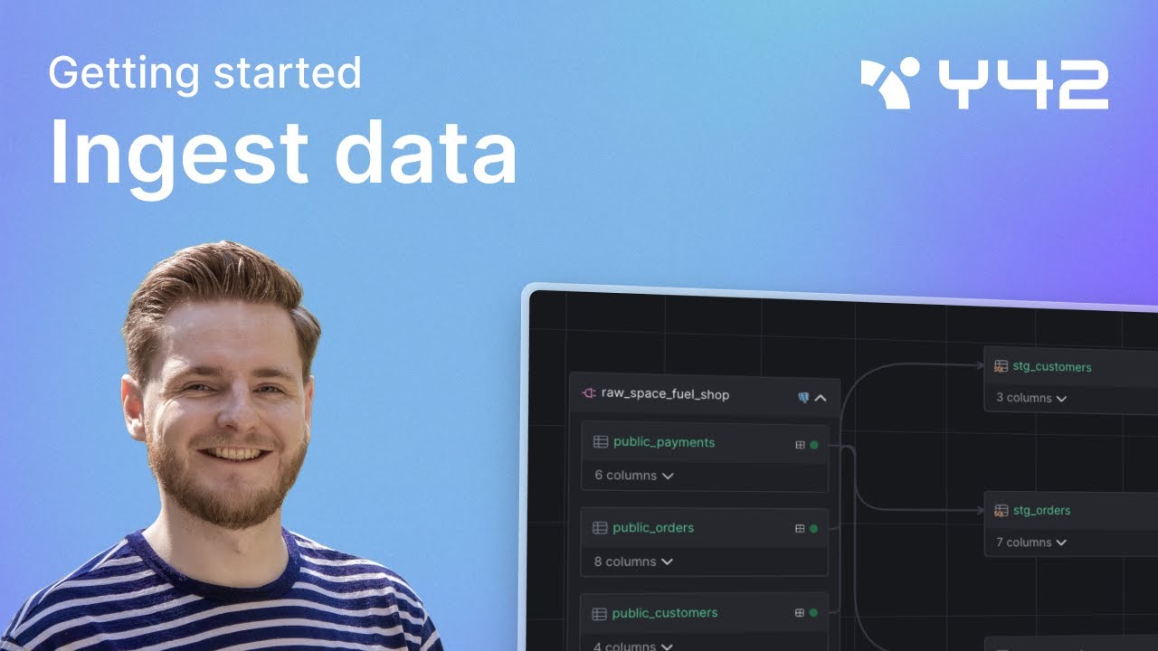 Getting started with Y42 - 3. Ingest data - YouTube