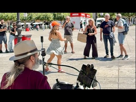 Busker UPSTAGED by DAUGHTER