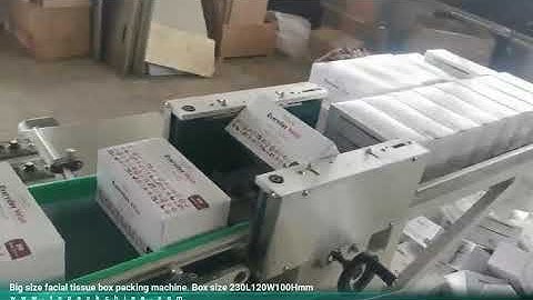 Box facial tissue packing machine, facial tissue cartoner, facial tissue box packing machine