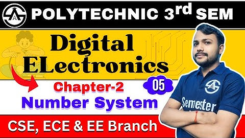 #05 Digital Electronics | Number System | Polytechnic 3rd Semester | CSE EE ECE |  @SemesterAdda