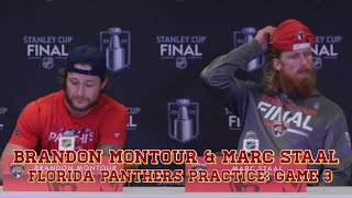 Florida Panthers D Brandon Montour Talks About Birth of Son Between Games 1 & 2 of Stanley Cup Final