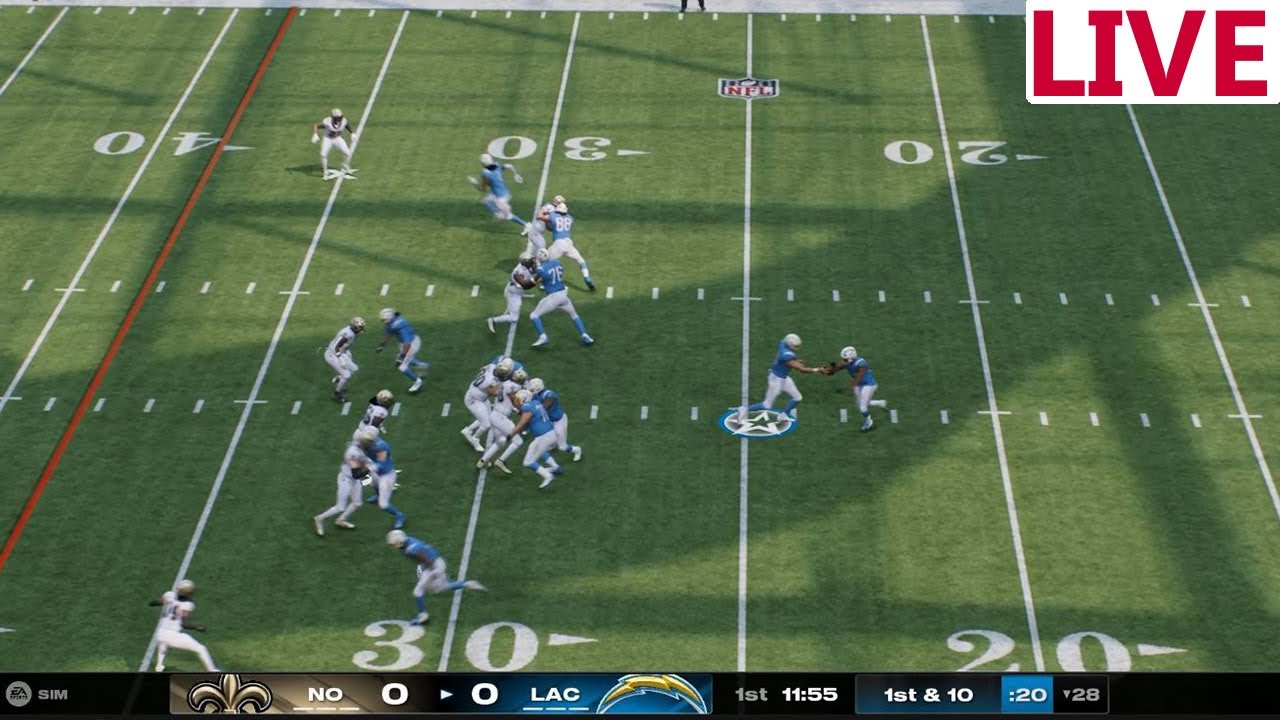 🔴LIVE🔴New Orleans saints VS Los Angeles chargers  /NFL Week 8 /NFL Livestream/ Madden NFL 25