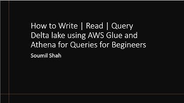 INSERT | UPDATE |DELETE| READ | CRUD |on Delta lake(S3) using Glue PySpark Custom Jar Files & Athena