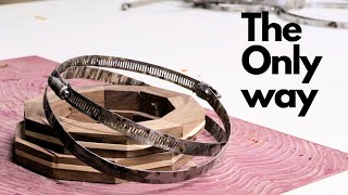 The best way to glue up a segmented bowl.