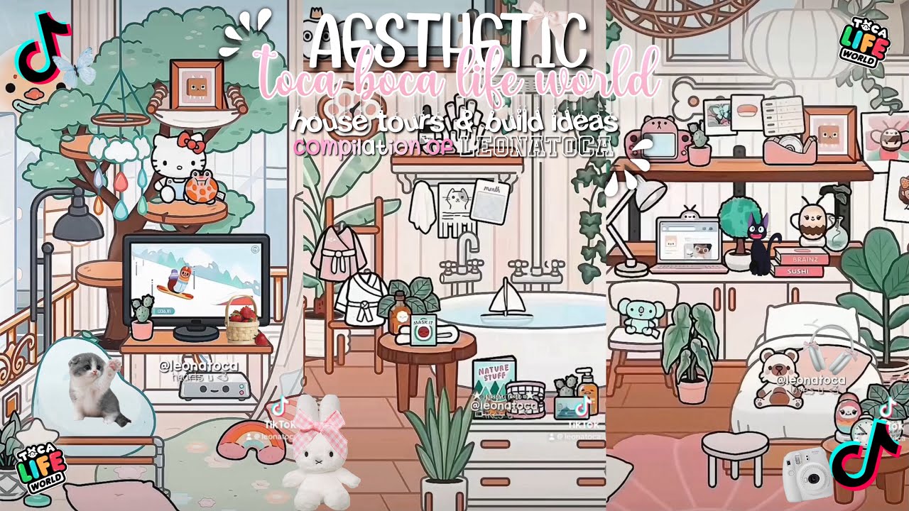 aesthetic Toca Boca house tours & ideas 🌅🤍┊⊹ tiktok compliation ⊹ ...