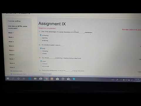 NPTEL SOFT SKILLS ASSIGNMENT--9