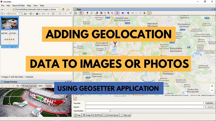 Adding geolocation data to images or photos
