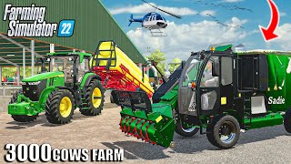 FEEDING 3000 COWS with NEW FOOD MIXER! (MORE SILAGE IS NEEDED!) Farming Simulator 22