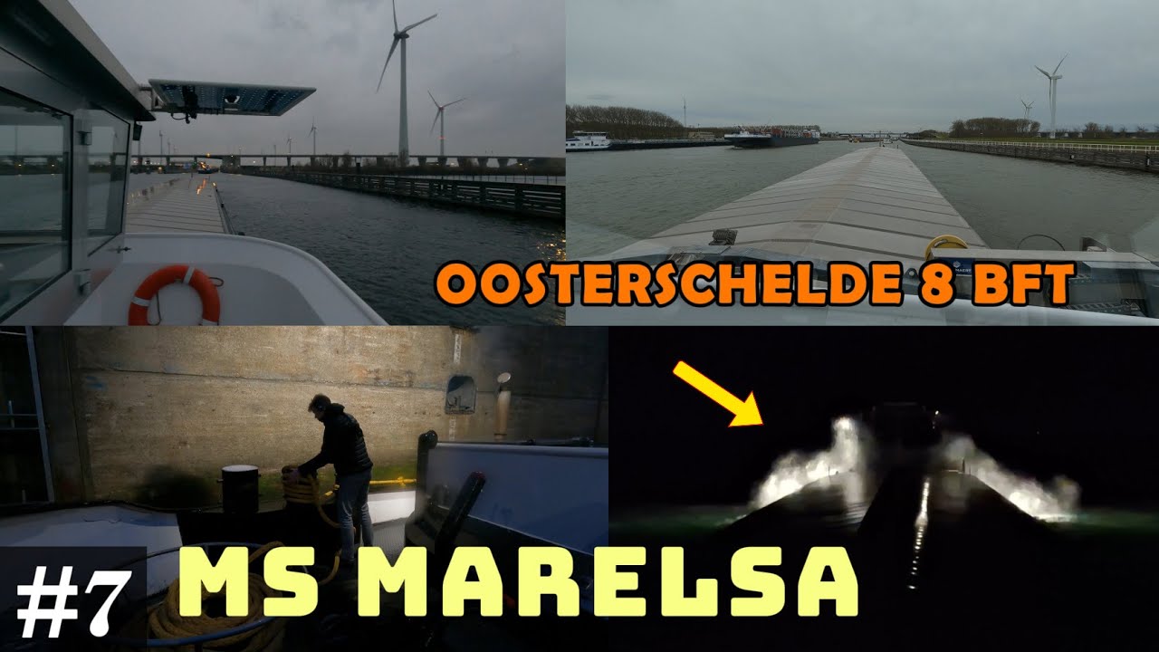 Met harde wind over de Oosterschelde | MS Marelsa #7