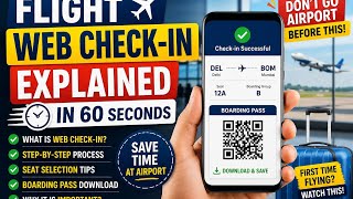 Flight Web Check-in Explained in 60 Seconds ✈️