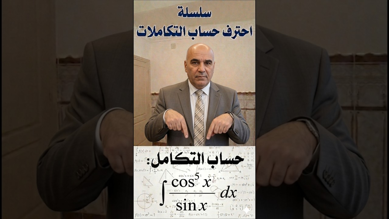 سلسلة احترف حساب التكاملات: Intégrale (cos^5(x)/sin(x))