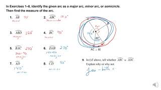 10 2 Finding Arc Measures
