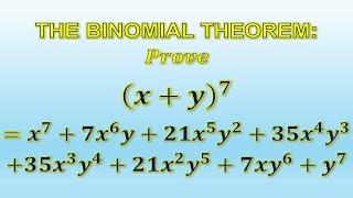 Information The Binomial Theorem:  (x+y)^7 = x^7+7x^6 y+21x^5 y^2+35x^4 y^3+...+7xy^6+y^7  (9 of 16) News