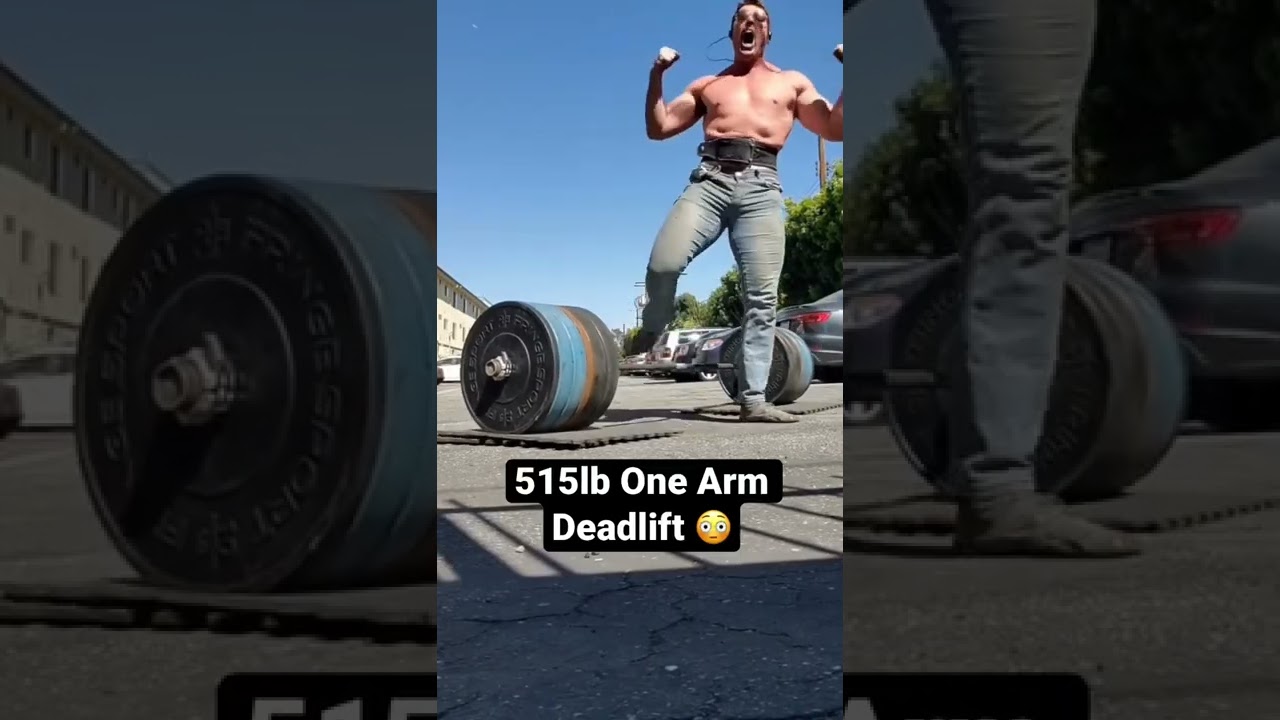 515lb One Arm Deadlift 😳