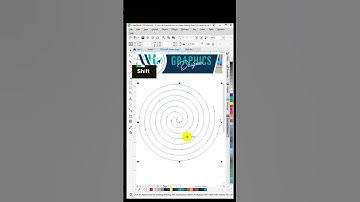 Use Spiral Tool in Corel DRAW Corel Tips and Trick #chichawatni #logo #coreldraw