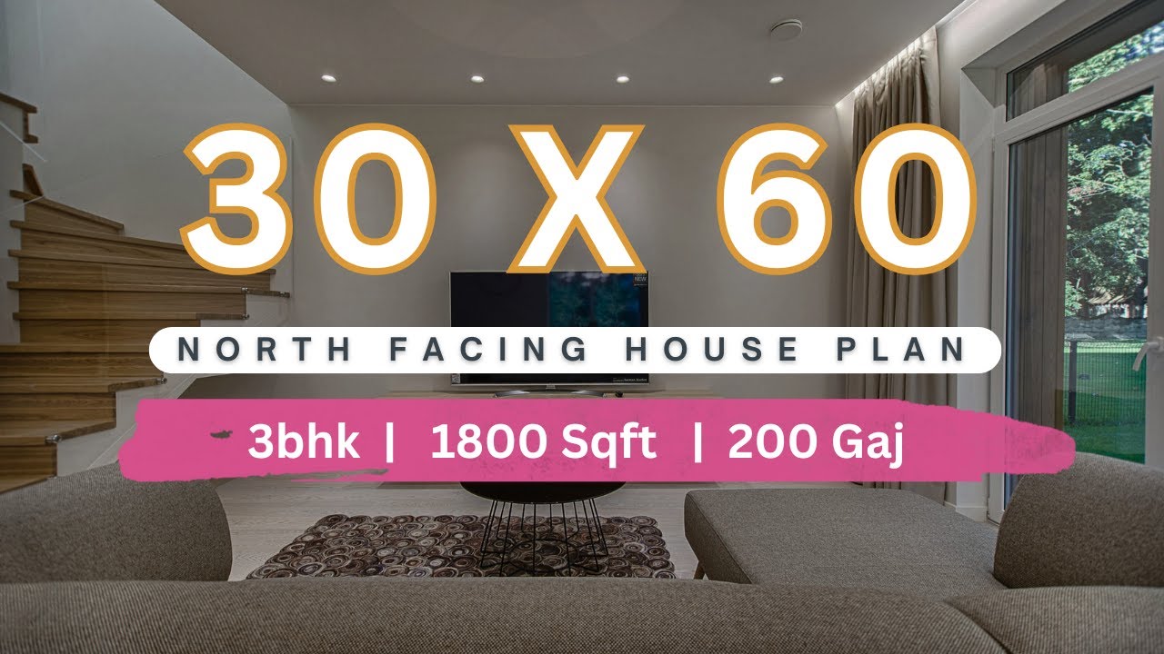 30 by 60 North Facing house plans | 30x60 North Facing duplex house ...