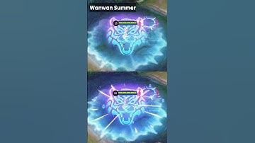 Wanwan Summer Skin Wanwan New Skin Smooth vs Ultra Graphics Skill Effects #mlbb #mlbbshorts