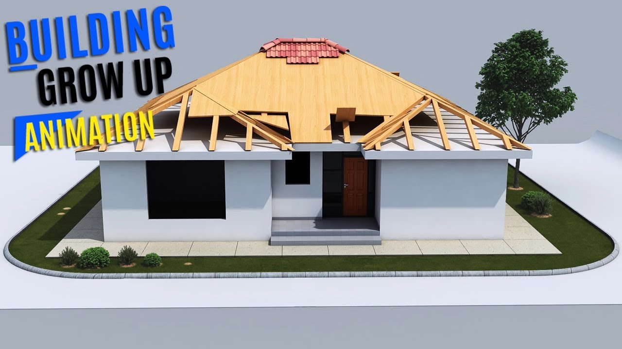 3D House and Residential Build Up Animation - YouTube
