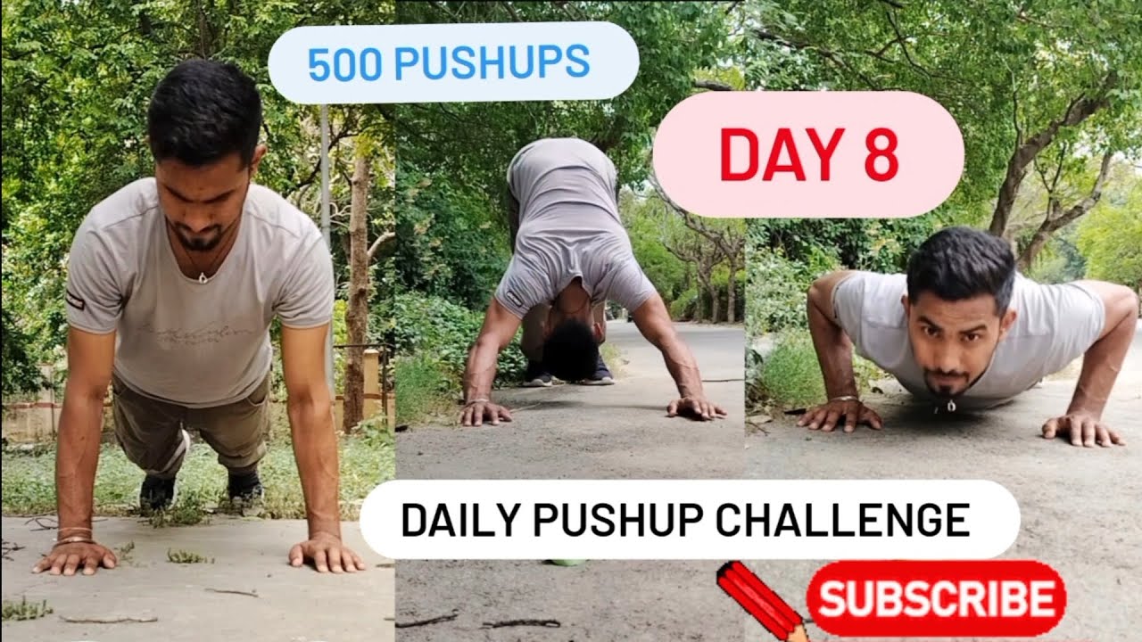 500 PUSHUPS A DAY FOR 30 DAYS - EPIC BODY | DAY 8/30 DAYS HARD ...