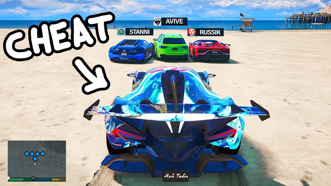 Ich CHEATE mit HACKER AUTOS in GTA 5! 😂