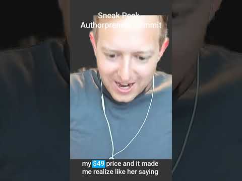 Sneek Peek: Bryan Cohen on Charging What You're Worth | Authorpreneur Summit 2023