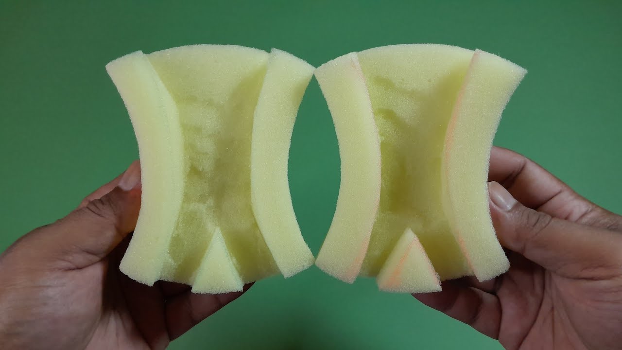 ПРОСТЫЕ ПОДЕЛКИ РУЧНОЙ РАБОТЫ ИЗ ГУБКИ И РУЧЧЕК